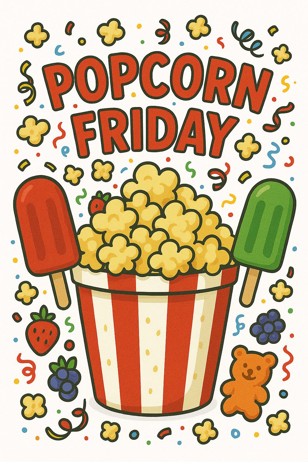 Popcorn Friday flyer